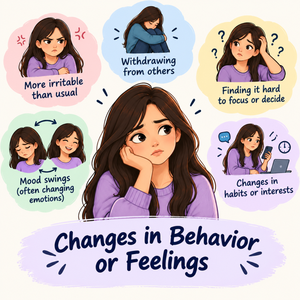 changes in behavior or feelings heal your emotions