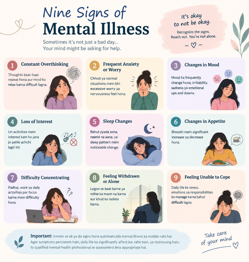 nine signs of mental illness healyouremotions